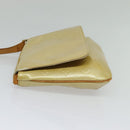 LOUIS VUITTON Monogram Vernis Thompson Street Bag Beige M91301 LV Auth 132606-3