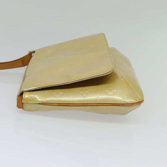 LOUIS VUITTON Monogram Vernis Thompson Street Bag Beige M91301 LV Auth 132606