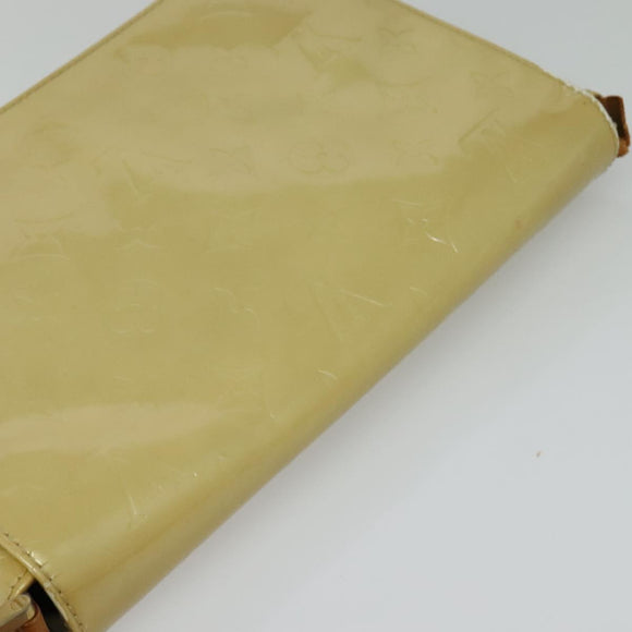 LOUIS VUITTON Monogram Vernis Thompson Street Bag Beige M91301 LV Auth 132606