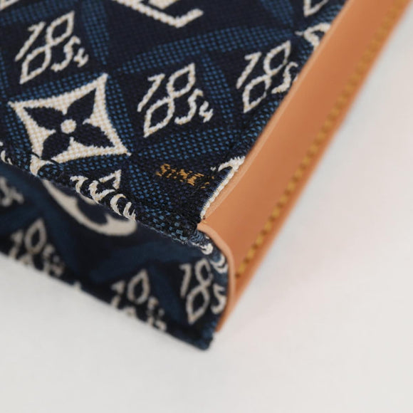 LOUIS VUITTON Pre Owned SINCE 1854 Petit Sac Plat 2way Navy M80288 Auth 132611M