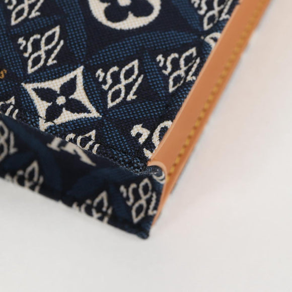 LOUIS VUITTON Pre Owned SINCE 1854 Petit Sac Plat 2way Navy M80288 Auth 132611M