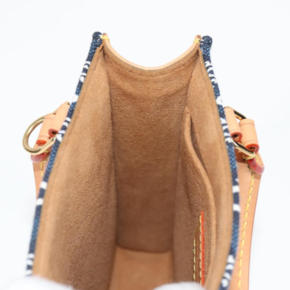 LOUIS VUITTON Pre Owned SINCE 1854 Petit Sac Plat 2way Navy M80288 Auth 132611M