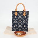LOUIS VUITTON Pre Owned SINCE 1854 Petit Sac Plat 2way Navy M80288 Auth 132611M-12