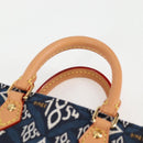 LOUIS VUITTON Pre Owned SINCE 1854 Petit Sac Plat 2way Navy M80288 Auth 132611M-8