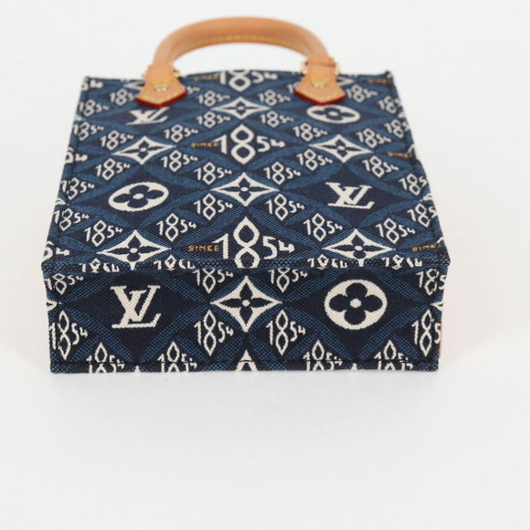 LOUIS VUITTON Pre Owned SINCE 1854 Petit Sac Plat 2way Navy M80288 Auth 132611M