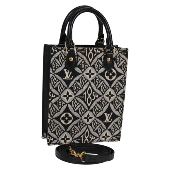 LOUIS VUITTON Pre Owned SINCE 1854 Petit Sac Plat 2way Black M80484 Auth 132612M
