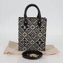 LOUIS VUITTON Pre Owned SINCE 1854 Petit Sac Plat 2way Black M80484 Auth 132612M-12