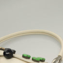 PRADA Shoulder Bag Leather White Silver Auth 132616V-10