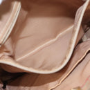 BURBERRY Nova Check Tote Bag Canvas Leather Beige Red gold Auth 132630-19