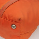 PRADA Tote Bag Nylon Orange Silver Auth 132636-16