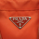 PRADA Tote Bag Nylon Orange Silver Auth 132636-19