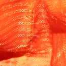 PRADA Tote Bag Nylon Orange Silver Auth 132636-11