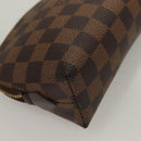 LOUIS VUITTON Damier Ebene Pochette Cosmetic PM Pouch N47516 LV Auth 132638-15