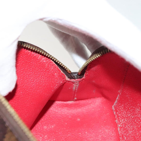 LOUIS VUITTON Damier Ebene Pochette Cosmetic PM Pouch N47516 LV Auth 132638