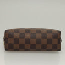 LOUIS VUITTON Damier Ebene Pochette Cosmetic PM Pouch N47516 LV Auth 132638-6