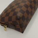 LOUIS VUITTON Damier Ebene Pochette Cosmetic PM Pouch N47516 LV Auth 132638-7