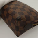 LOUIS VUITTON Damier Ebene Pochette Cosmetic PM Pouch N47516 LV Auth 132638-14