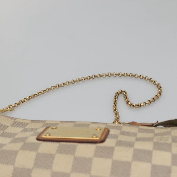 LOUIS VUITTON Damier Azur Eva Shoulder Bag 2way N55214 LV Auth 132641