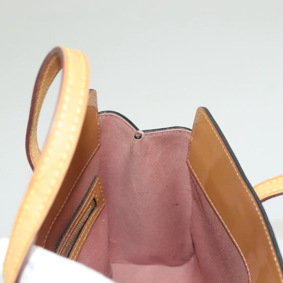 LOUIS VUITTON Monogram Vernis Catalina BB Hand Bag Rose Velur M90015 Auth 132647