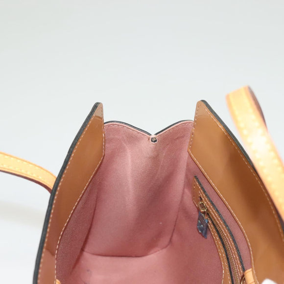 LOUIS VUITTON Monogram Vernis Catalina BB Hand Bag Rose Velur M90015 Auth 132647