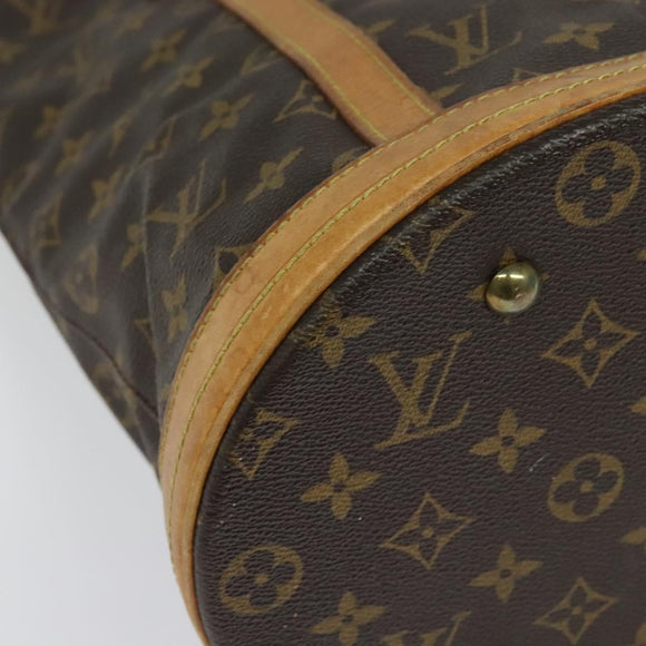 LOUIS VUITTON Monogram Bucket GM Shoulder Bag M42236 LV Auth 132651