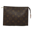 LOUIS VUITTON Monogram Poche Toilette 19 Pouch M47544 LV Auth 132654-13
