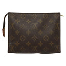 LOUIS VUITTON Monogram Poche Toilette 19 Pouch M47544 LV Auth 132654-2