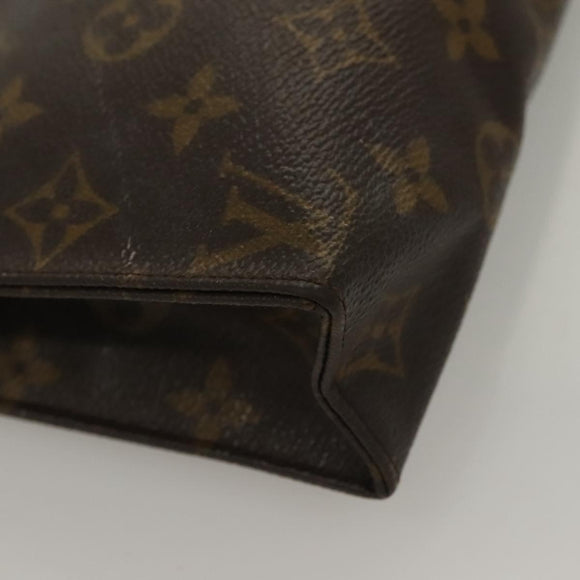 LOUIS VUITTON Monogram Poche Toilette 19 Pouch M47544 LV Auth 132654