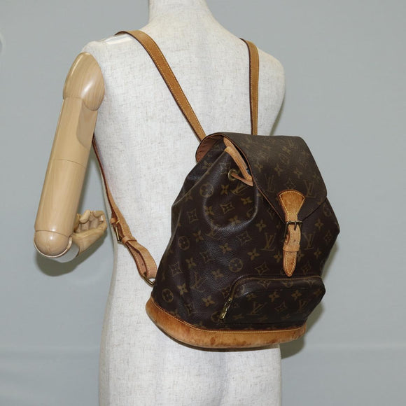 LOUIS VUITTON Monogram Montsouris MM Backpack M51136 LV Auth 132659