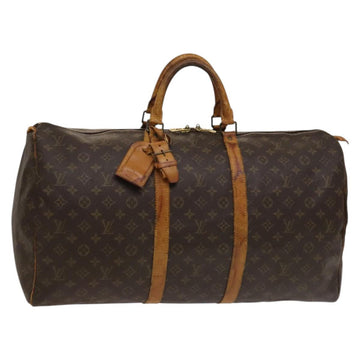 LOUIS VUITTON Monogram Keepall 55 Boston Bag M41424 LV Auth 132665