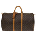 LOUIS VUITTON Monogram Keepall 55 Boston Bag M41424 LV Auth 132676-13