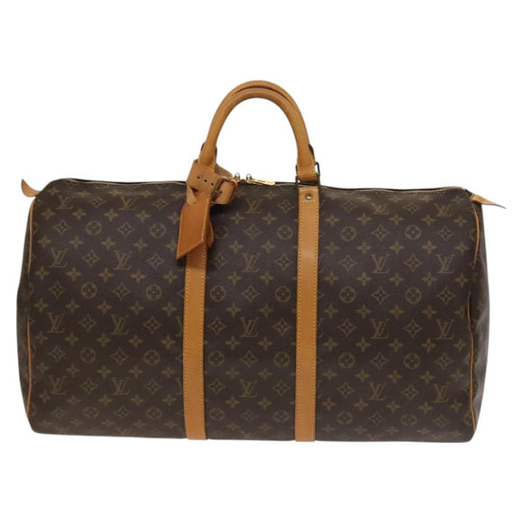 LOUIS VUITTON Monogram Keepall 55 Boston Bag M41424 LV Auth 132676