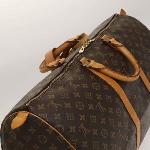 LOUIS VUITTON Monogram Keepall 55 Boston Bag M41424 LV Auth 132676