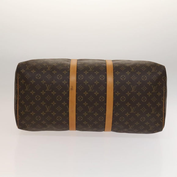 LOUIS VUITTON Monogram Keepall 55 Boston Bag M41424 LV Auth 132676