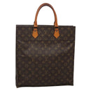 LOUIS VUITTON Monogram Sac Plat Hand Bag M51140 LV Auth 132679-1