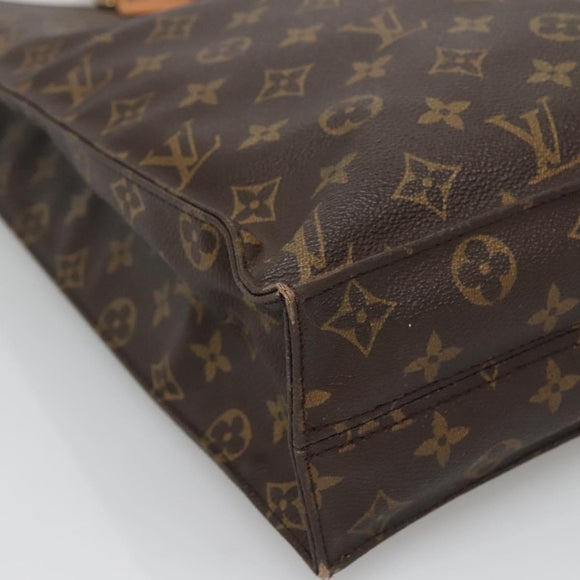 LOUIS VUITTON Monogram Sac Plat Hand Bag M51140 LV Auth 132679