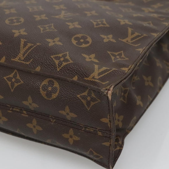 LOUIS VUITTON Monogram Sac Plat Hand Bag M51140 LV Auth 132679