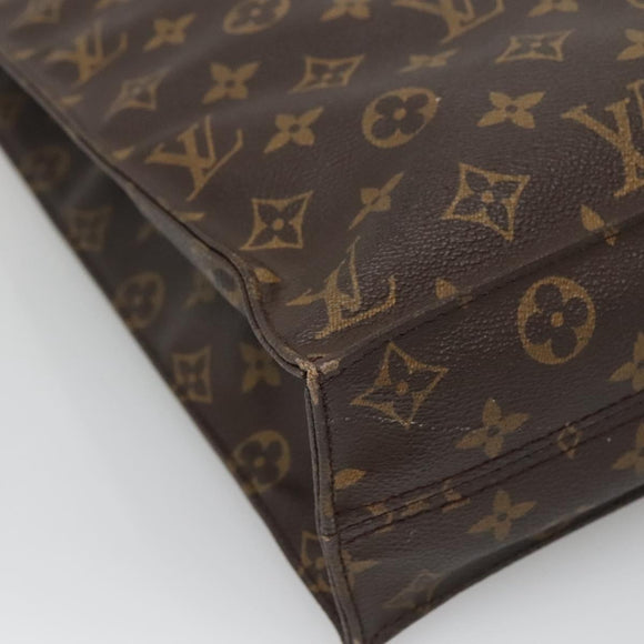 LOUIS VUITTON Monogram Sac Plat Hand Bag M51140 LV Auth 132679