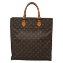 LOUIS VUITTON Monogram Sac Plat Hand Bag M51140 LV Auth 132679-13