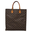 LOUIS VUITTON Monogram Sac Plat Hand Bag M51140 LV Auth 132679-2