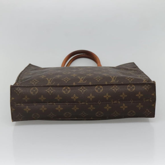 LOUIS VUITTON Monogram Sac Plat Hand Bag M51140 LV Auth 132679