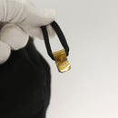 PRADA Hand Bag Nylon Black Gold Auth 132686V-10