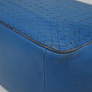 BOTTEGA VENETA INTRECCIATO Tote Bag Leather embossed Blue Auth 132702-12