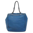 BOTTEGA VENETA INTRECCIATO Tote Bag Leather embossed Blue Auth 132702-3