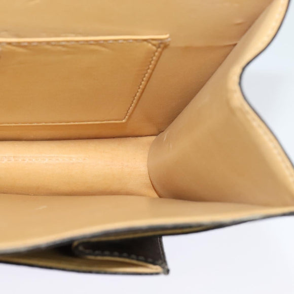 CELINE Macadam Canvas Shoulder Bag PVC Leather Brown Gold Auth 132703