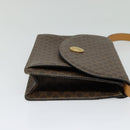 CELINE Macadam Canvas Shoulder Bag PVC Leather Brown Gold Auth 132703-5