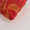 FENDI Hand Bag beads Red Auth 132731V-16