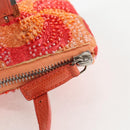 FENDI Hand Bag beads Red Auth 132731V-10