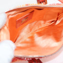 FENDI Hand Bag beads Red Auth 132731V-11