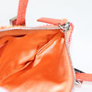 FENDI Hand Bag beads Red Auth 132731V-19